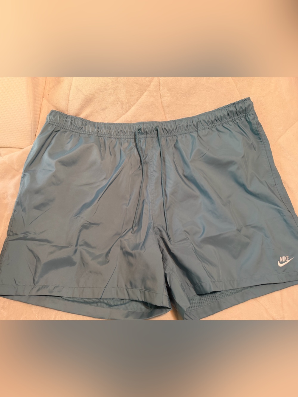 Nike Men's light blue Mesh Athletic Shorts 3x blue